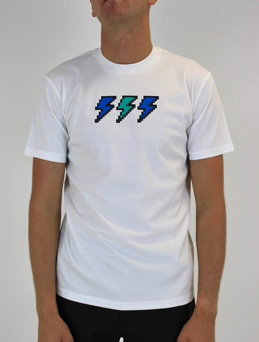 White Threads Bolt T-Shirt -  White